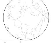 Coloriage Plan&egrave;te Pluton du system solaire