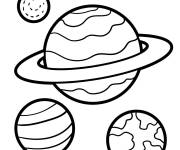 Coloriage Plan&egrave;tes int&eacute;rieures et ext&eacute;rieures