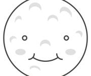 Coloriage Pleine lune de bande anim&eacute;