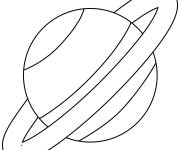 Coloriage Savez vous la Plan&egrave;te aux anneaux