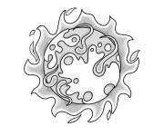 Coloriage Soleil source de la chaleur et de la lumi&egrave;re