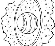 Coloriage Uranus du syst&egrave;me solaire