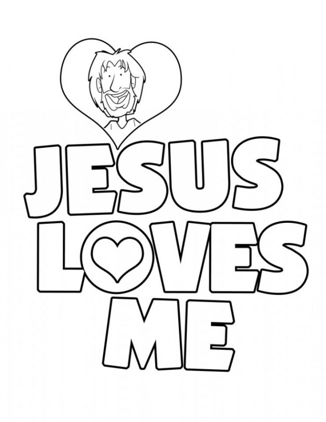 Coloriage et dessins gratuits Tag Love Jésus à imprimer