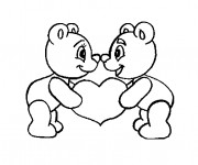 Coloriage Tag Love maternelle