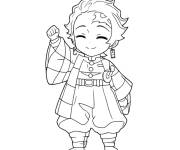 Coloriage B&eacute;b&eacute; Tanjiro