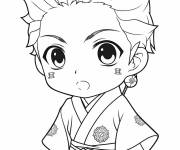 Coloriage B&eacute;b&eacute; Tanjiro Kamado