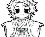 Coloriage Chibi Tanjiro