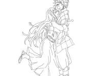 Coloriage muichiro et tanjiro