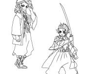 Coloriage Sabito l'ami de Tanjiro