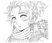 Coloriage Sumiyoshi Kamado de Tanjiro