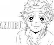 Coloriage Tanjiro de l'anime