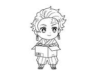 Coloriage Tanjiro Kamado ps