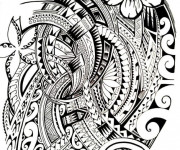 Coloriage et dessins gratuit Tatouage artistique à imprimer