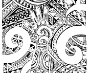 Coloriage et dessins gratuit Tatouage en ligne à imprimer