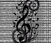 Coloriage Tatouage Musique