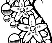 Coloriage Tatouage pour découpage