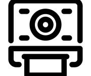 Coloriage Appareil Polaro&iuml;d en &eacute;moji