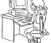 Coloriage Apprendre la technologie de l'informatique
