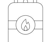 Coloriage Bouteille de gaz