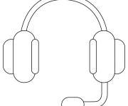 Coloriage Casque facile