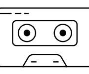 Coloriage Cassette compacte