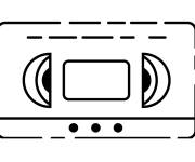 Coloriage Cassette vid&eacute;o VHS