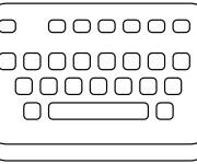 Coloriage Clavier &eacute;moji