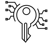 Coloriage Cl&eacute; de verrouillage cybern&eacute;tique