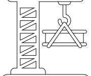 Coloriage Construction de b&acirc;timent en &eacute;moji
