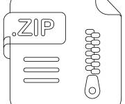 Coloriage Dossier Zipper