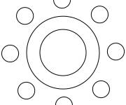 Coloriage Emoji bouton dim