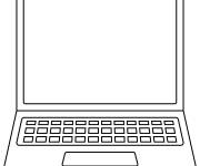 Coloriage &Eacute;moji d'ordinateur portable