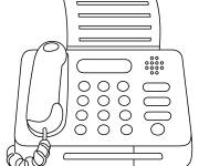 Coloriage &Eacute;moji d'un appareil fax
