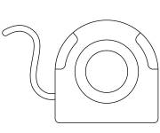 Coloriage Emoji de cam&eacute;ra de surveillance