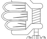Coloriage Emoji de Serrer