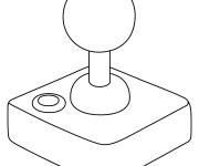 Coloriage &Eacute;moji manette de jeu classique