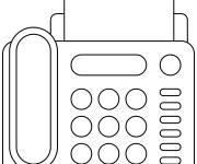 Coloriage &Eacute;moji t&eacute;l&eacute;copieur