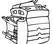 Coloriage et dessins gratuit Grosse imprimante fatigu&eacute;e à imprimer