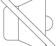 Coloriage Haut-parleur en sourdine Emoji