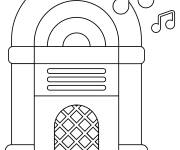Coloriage Juke-box