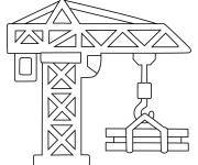 Coloriage La construction de b&acirc;timents
