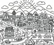 Coloriage La smart ville