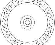 Coloriage Lame de scie simple en &eacute;moji