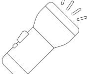 Coloriage Lampe de poche