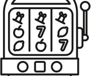 Coloriage Machine à sous