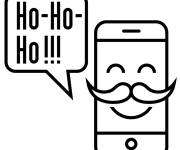 Coloriage Message dr&ocirc;le sur iPhone