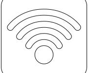 Coloriage Symbole Wi-fi