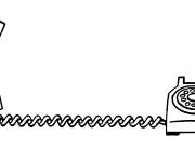 Coloriage T&eacute;l&eacute;phone &agrave; cadran r&eacute;pondu