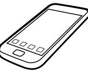 Coloriage T&eacute;l&eacute;phone intelligent iPhone
