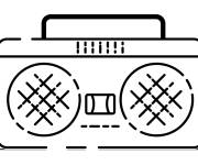 Coloriage Un Boombox